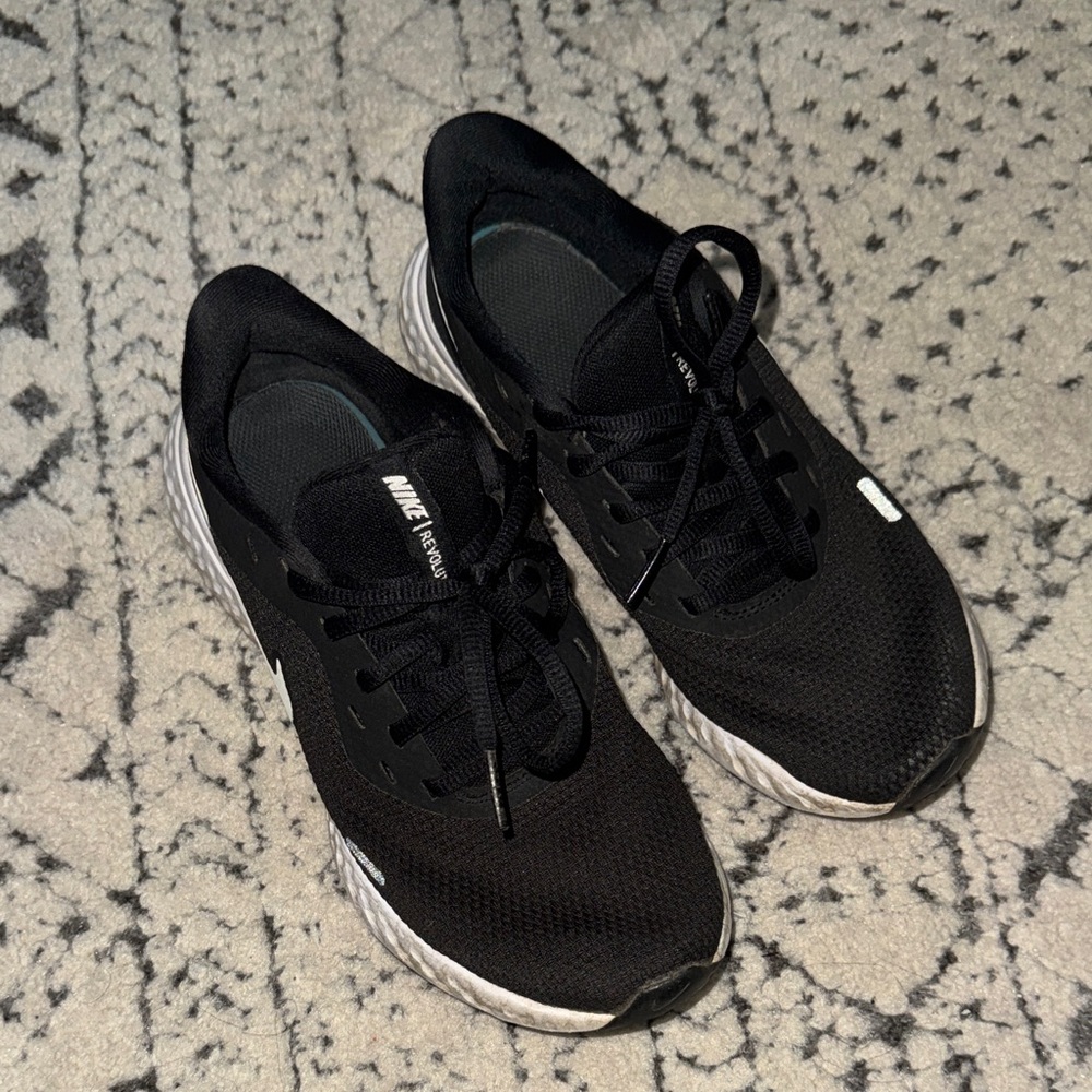 Nike Revolution Running shoes - Black and White Athletic Sneakers